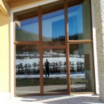 Vetrata a trapezio in PVC